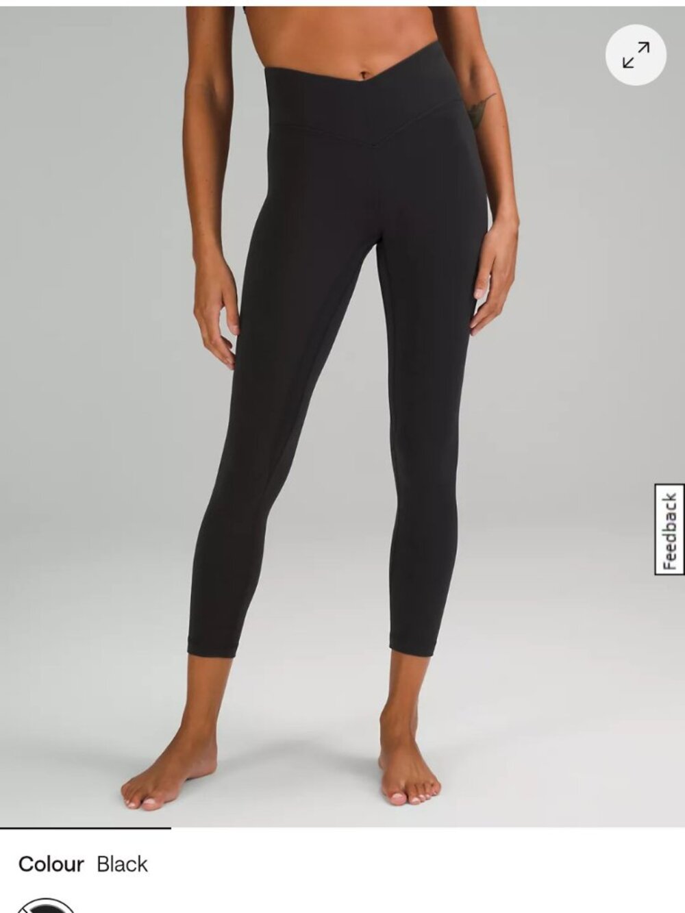 Lululemon V leggings 25inch size 12